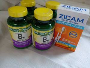 Spring Valley B12 and Zicam exp 0524