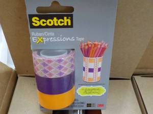 Case of 36 rolls Scotch Expressions Tape