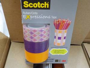 Case of 36 rolls Scotch Expressions Tape