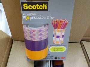 Case of 36 rolls Scotch Expressions Tape