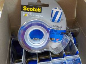 Case of 144 Blue Scotch Expressions Tape