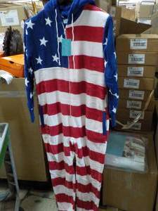 Alexander Del Rossa Hooded Fuzzy PJs adult size Small