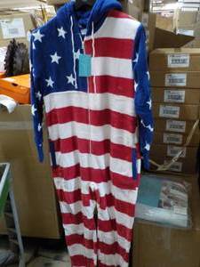 Alexander Del Rossa Hooded Fuzzy PJs adult size Small