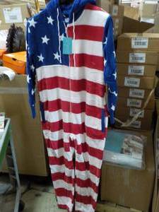 Alexander Del Rossa Hooded Fuzzy PJs adult size Med.