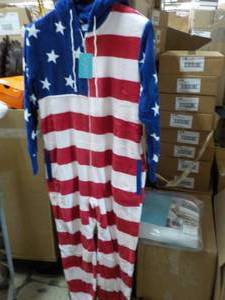 Alexander Del Rossa Hooded Fuzzy PJs adult size XLarge
