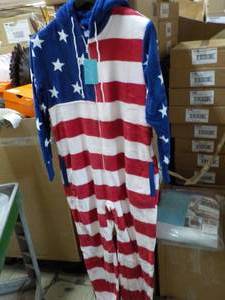 Alexander Del Rossa Hooded Fuzzy PJs adult size 2XLarge