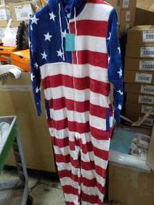 Alexander Del Rossa Hooded Fuzzy PJs adult size 2XLarge