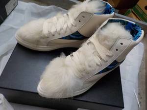 New Coach Soft Smooth Calf Suede Chalk Shoes size 6