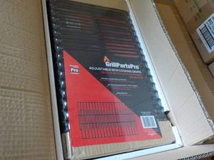 Case of 8 Grill Parts Pro Adjustable 19 Cooking Grates