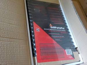 Case of 8 Grill Parts Pro Adjustable 19 Cooking Grates