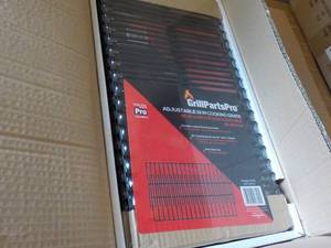 Case of 8 Grill Parts Pro Adjustable 19 Cooking Grates