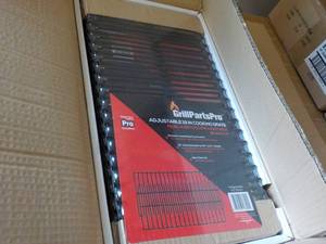 Case of 8 Grill Parts Pro Adjustable 19 Cooking Grates