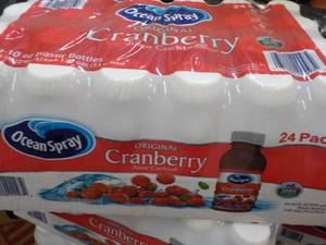 24 pack Ocean Spray Cranberry Juice- 10 oz bottles