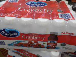 24 pack Ocean Spray Cranberry Juice- 10 oz bottles