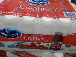 24 pack Ocean Spray Cranberry Juice- 10 oz bottles