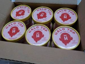 12 Halo Top Individually Strawberry Cake Mixes - Just add water and microwave