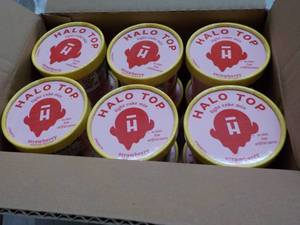 12 Halo Top Individually Strawberry Cake Mixes - Just add water and microwave