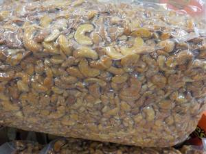 12 12 lb. Bag Honey Roasted Cashews Halves and Pieces
