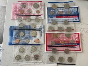 1999, 2002 P&D Mint Sets and 1964 Proof Set
