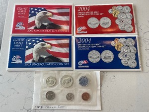 2004 P&D U.S. Mint Set and 1963 Proof Set