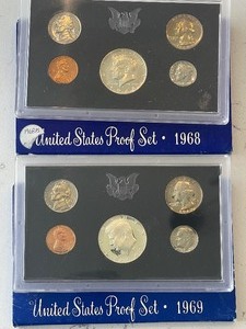 1968-S and 1969-S U.S. Proof Sets