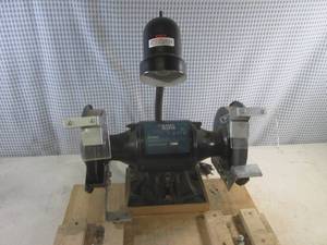 lot 11 image: (D-3) Black & Decker 6 Bench Grinder with Light - Works