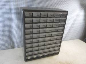 lot 14 image: (CS) Plastic 60-Drawer Organizer - 18 12 x 14 34 x 6 14