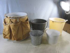 lot 29 image: (EW6) Bucket with Pockets and Other Buckets