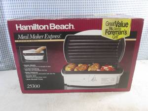 lot 51 image: (D-3) Hamilton Beach Meal Maker Express Electric Grill