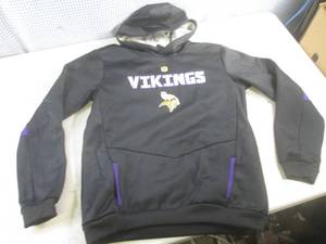 lot 52 image: (CS) Minnesota Vikings NFL Team Apparel Pull-Over Hoodie Size Youth XL