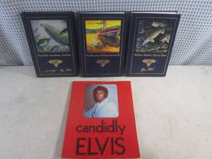 lot 58 image: (CS) 3 North American Fishing Club Books and Candidly Elvis Book