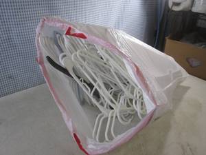 lot 81 image: (F-3) Garbage Bag Full of Plastic Hangers