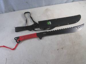 lot 93 image: (H-1) Z-Hunter ZB-124 Machete with Sheath - 25 Long Overall
