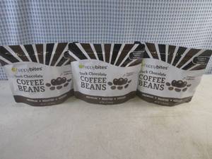 lot 122 image: (B-2) 3 Pounds Dark Chocolate Coffee Beans - 3) 1 Pound Bags Best by Sept 2025