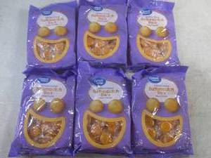 lot 124 image: (B-2) 6 Bags Butterscotch Discs Hard Candy 10oz Bags Best by March 2026