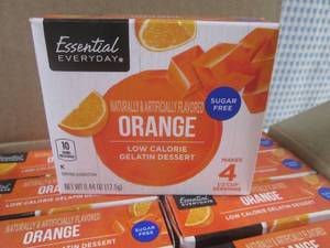 lot 135 image: (B-2) 18 Boxes Orange Gelitan Desert Sugar Free Best by March 2024