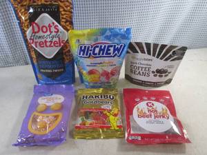 lot 137 image: (B-3) Assorted Snacks Pretzels Best by June 2024 The Rest Best by 20252026
