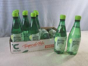 lot 167 image: (C-2) 12 Bottles Maison Perrier France Forever Lime Flavored Sparkling Water 16.9oz Bottles Best by April 2025