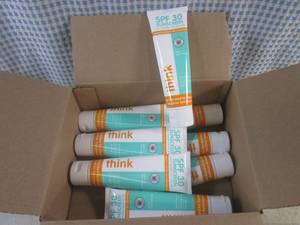 lot 168 image: (CS) 8 Tubes of Think SPF30 Sunscreen 3oz Tubes