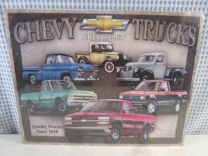 lot 184 image: (FS) Chevy Trucks Tin Sign - New In Plastic Wrap - 16 x 12 12