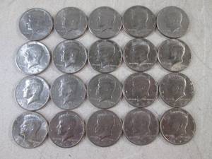 lot 190 image: (CNTR) 20 Kennedy Half Dollar Coins - Various Years