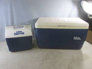 lot 206 image: (A-3T) Igloo 36 and Little Playmate Coolers
