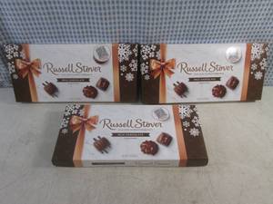 lot 227 image: (B-2) 3 Boxes Russell Stover Milk Chocolate Assortment Best by April 2024