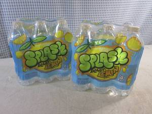 lot 246 image: (C-1) 2 - 6-Packs Splash Blast Lemon Water 16.9oz Bottles