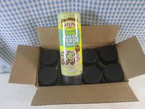 lot 258 image: (B-1) 8 Bottles Old El Paso Creamy Salsa Verde Sauce Medium 9oz Best by Feb 2024