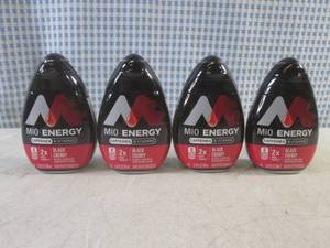 lot 260 image: (B-4) 4 Mio Energy Black Cherry Liquid Water Enhanser Best by March 2024