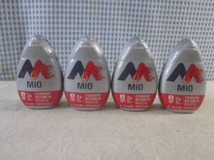 lot 261 image: (B-4) 4 Mio Strawberry Watermelon Liquid Water Enhanser Best by March 2024