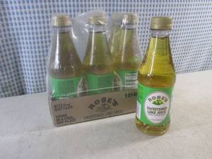 lot 271 image: (B-3) 6 Bottles Roses Sweetened Lime Juice From Concentrate12oz Past Date