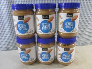 lot 274 image: (C-1) 6 Jars Crunchy Peanut Butter 28oz Best by March 2024