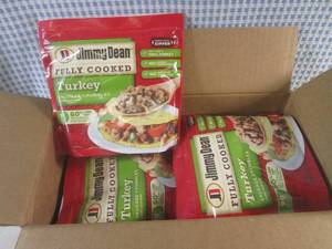 lot 285 image: (FRZ) Case 6 Bags Frozen Jimmy Dean Fully Cooked Turkey Sausage Crumbles 9.6oz Bags Past Date